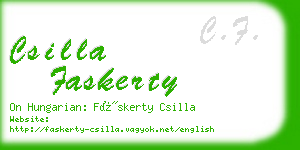 csilla faskerty business card